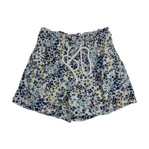 A.N.A A New Approach Womens S Linen Blend Floral Drawstring Shorts Casual Summer